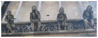 Part of a cathedral in Dijon