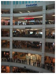 Huge shopping malls