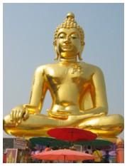 Enormous golden Buddha